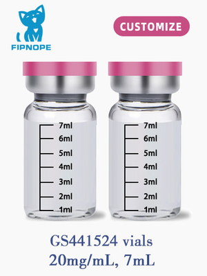 CAS 1191237-69-0 20 мг 7 мл GS441524 Инъекционное лечение FIP для кошек