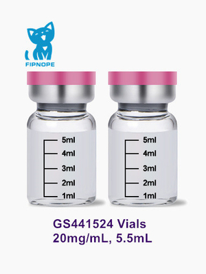 Впрыска GS-441524 для перитонита FIP кота кошачьего заразного, 20mg/mL, 5.5mL
